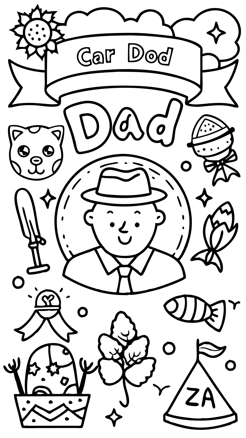 father’s day coloring pages